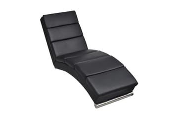 Chaiselong Kunstlæder Sort - Sort - Møbler - Stole & lænestole - Lænestole - Chaiselong lænestol & Divan lænesto