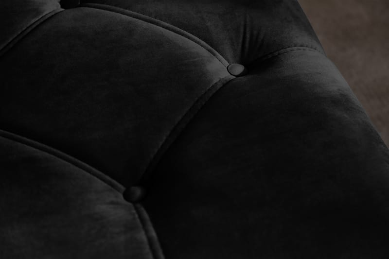 Dahlia Chaiselong Velour - Sort - Møbler - Stole & lænestole - Lænestole - Chaiselong lænestol & Divan lænesto