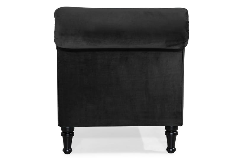 Dahlia Chaiselong Velour - Sort - Møbler - Stole & lænestole - Lænestole - Chaiselong lænestol & Divan lænesto