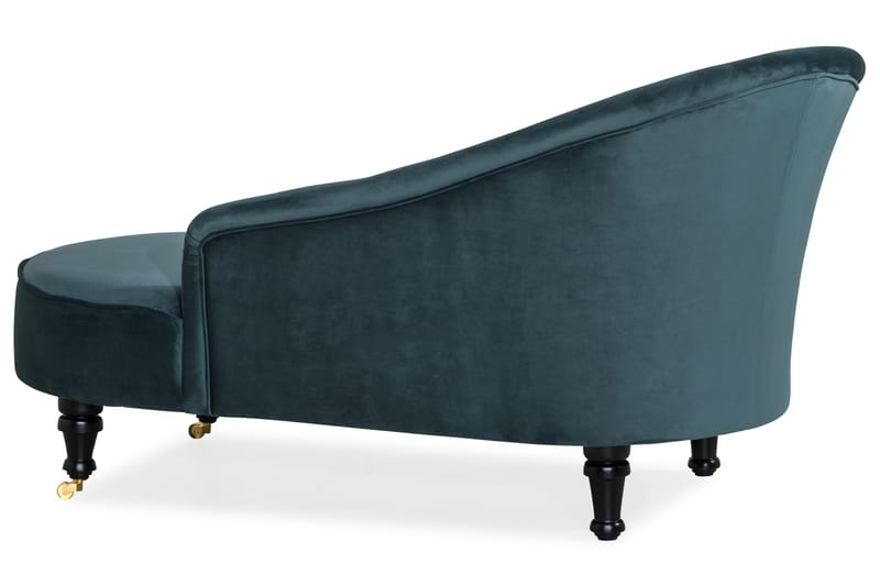 Dahlia Classic Chaiselong - Blågrøn Velour - Møbler - Stole & lænestole - Lænestole - Chaiselong lænestol & Divan lænesto