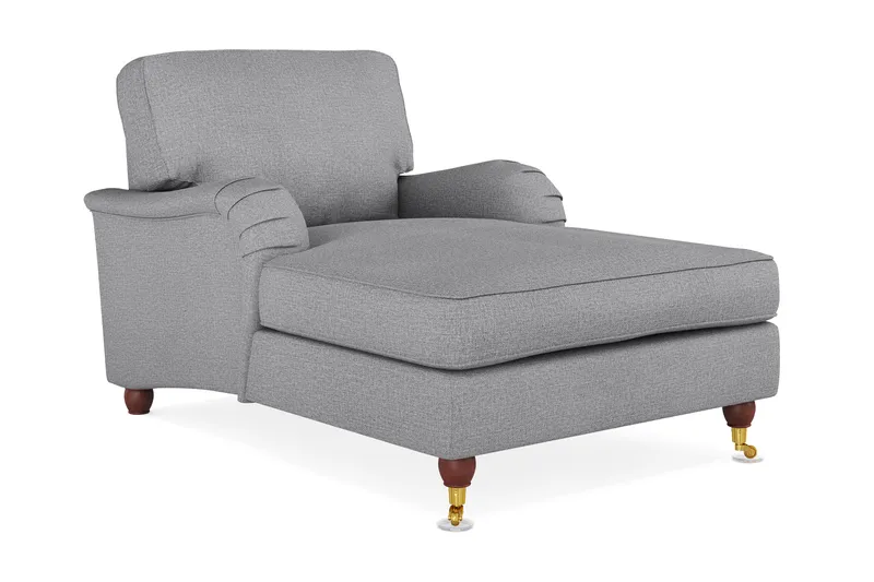 Howard Lyx Lænestol med Chaiselong - Grå - Møbler - Stole & lænestole - Lænestole - Chaiselong lænestol & Divan lænesto