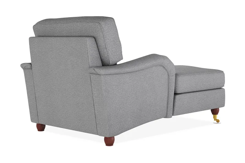 Howard Lyx Lænestol med Chaiselong - Grå - Møbler - Stole & lænestole - Lænestole - Chaiselong lænestol & Divan lænesto