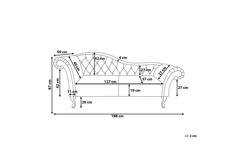 Lattes chaiselong - Hvid - Møbler - Sofaer - Daybed