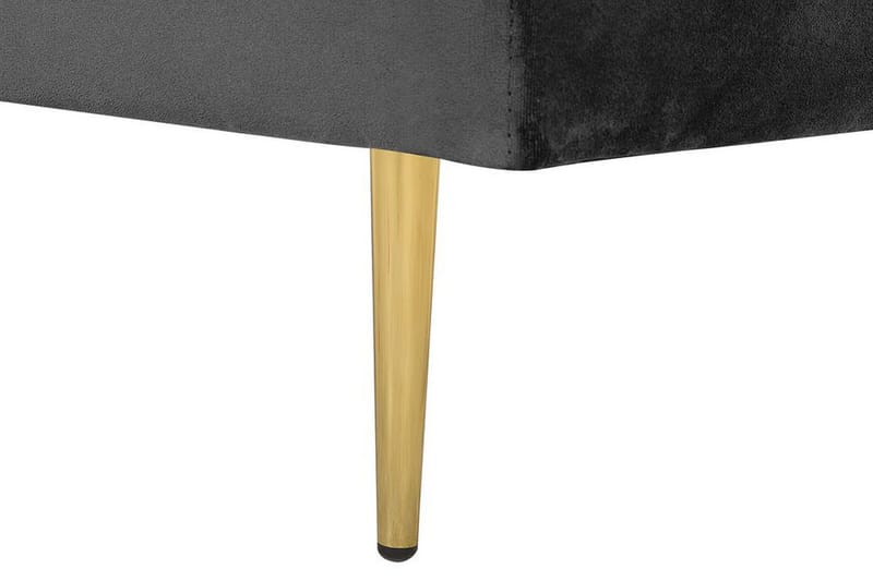 Llanfach chaiselong Højre velour - Sort - Møbler - Stole & lænestole - Lænestole - Chaiselong lænestol & Divan lænesto
