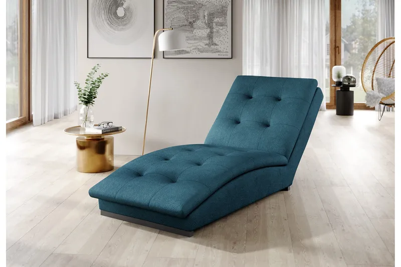 Manwi Chaiselongstol - Blå - Møbler - Stole & lænestole - Lænestole - Chaiselong lænestol & Divan lænesto