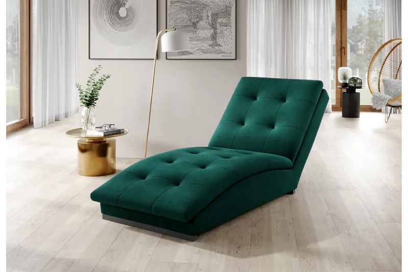 Manwi Chaiselongstol - Grøn - Møbler - Stole & lænestole - Lænestole - Chaiselong lænestol & Divan lænesto