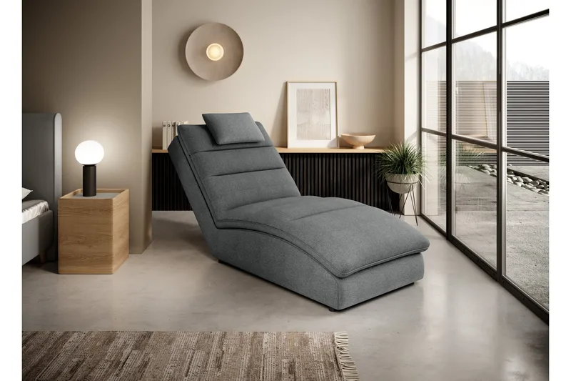 Masaji Chaiselongstol - Grå - Møbler - Stole & lænestole - Lænestole - Chaiselong lænestol & Divan lænesto