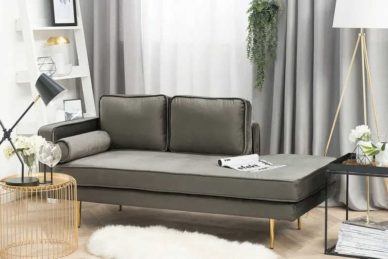 Mirama's chaiselong - Grå - Møbler - Stole & lænestole - Lænestole - Chaiselong lænestol & Divan lænesto