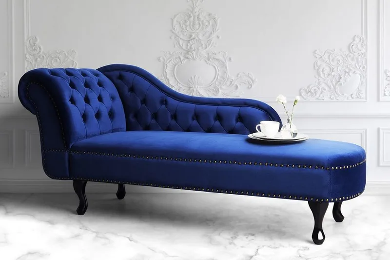 Nimes chaiselong - Blå - Møbler - Stole & lænestole - Lænestole - Chaiselong lænestol & Divan lænesto