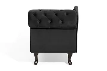 Nimes chaiselong - Sort - Møbler - Stole & lænestole - Lænestole - Chaiselong lænestol & Divan lænesto