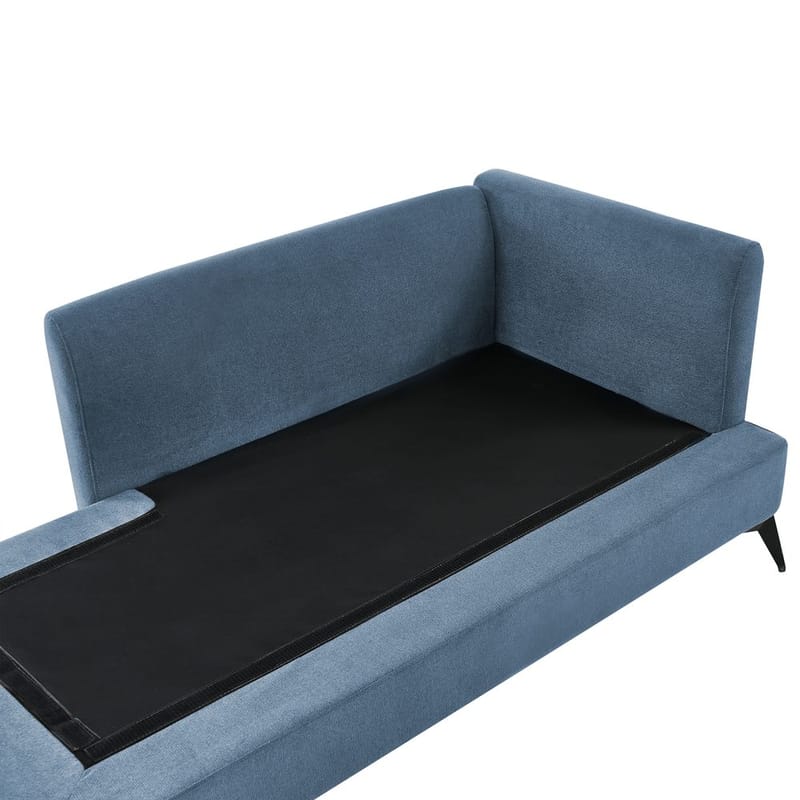 Chaiselong Sievoz - Blå, Sort/Højrevendt - Møbler - Stole & lænestole - Lænestole - Chaiselong lænestol & Divan lænesto