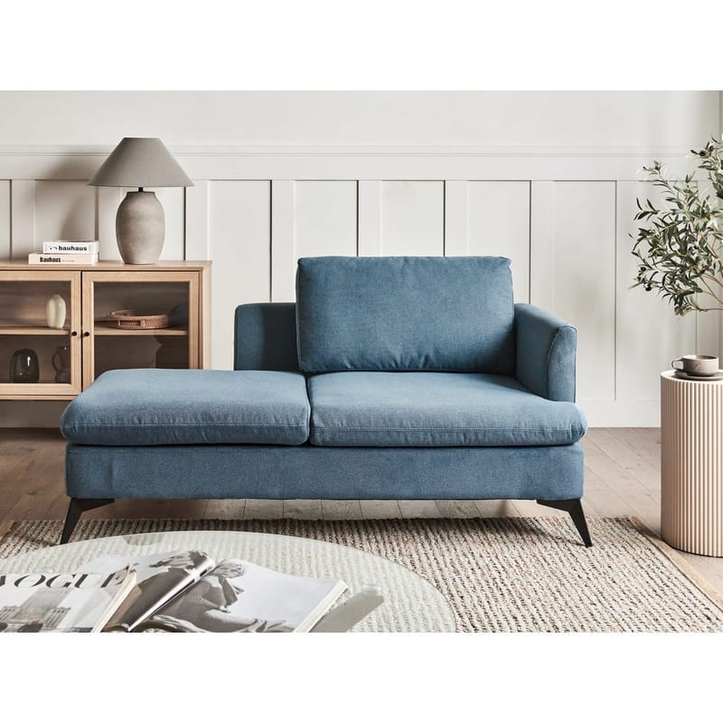 Chaiselong Sievoz - Blå, Sort/Højrevendt - Møbler - Stole & lænestole - Lænestole - Chaiselong lænestol & Divan lænesto