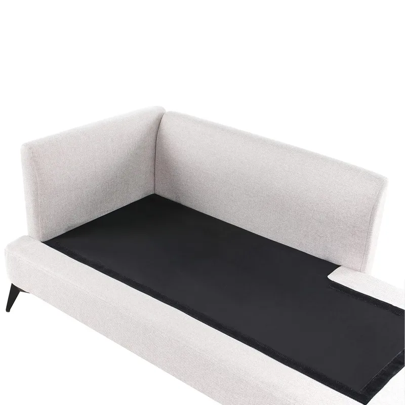 Chaiselong Sievoz - Lys beige, sort/Venstrevendt - Møbler - Stole & lænestole - Lænestole - Chaiselong lænestol & Divan lænesto