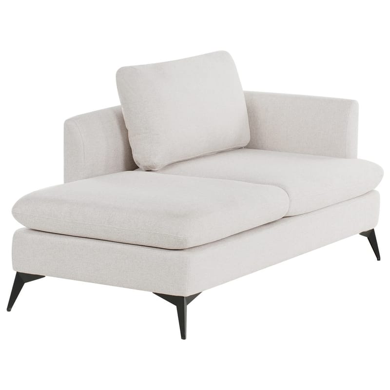 Chaiselong Sievoz - Lysebeige, sort/Højrevendt - Møbler - Stole & lænestole - Lænestole - Chaiselong lænestol & Divan lænesto