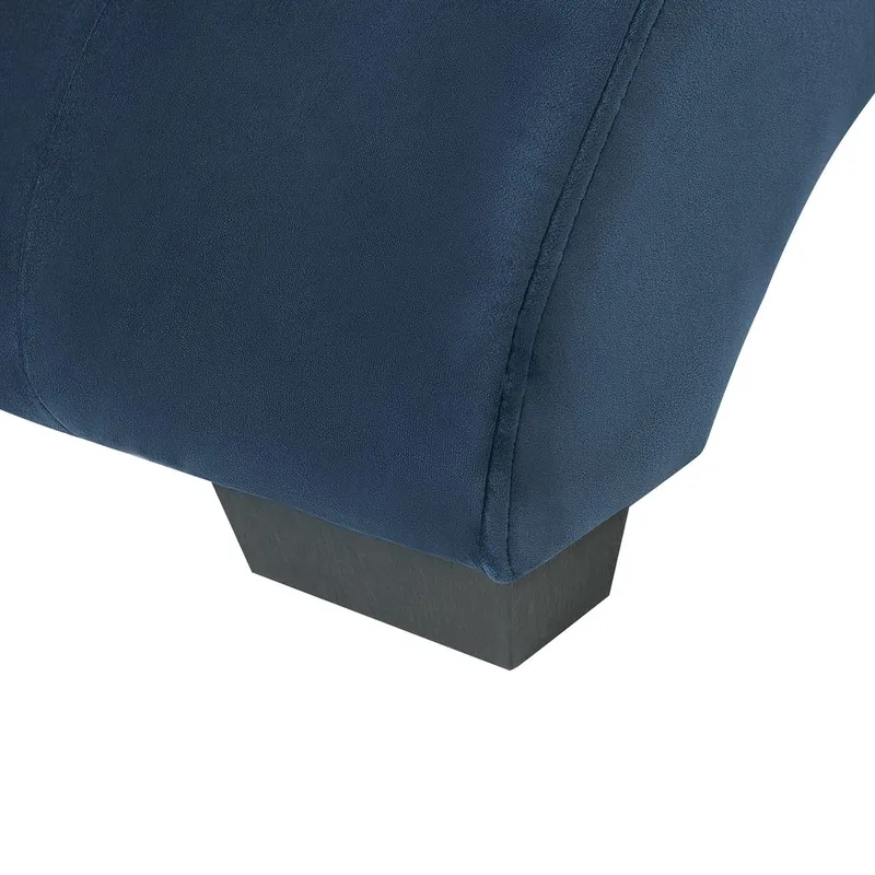 Chaiselong Simorre - Blå, sort, sølv - Møbler - Stole & lænestole - Lænestole - Chaiselong lænestol & Divan lænesto