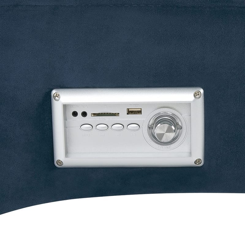 Chaiselong Simorre - Blå, sort, sølv - Møbler - Stole & lænestole - Lænestole - Chaiselong lænestol & Divan lænesto