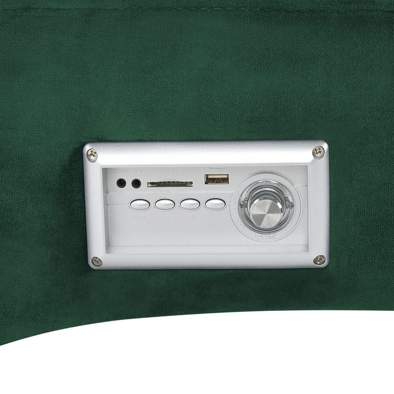 Chaiselong Simorre - Grøn, sort, sølv - Møbler - Stole & lænestole - Lænestole - Chaiselong lænestol & Divan lænesto