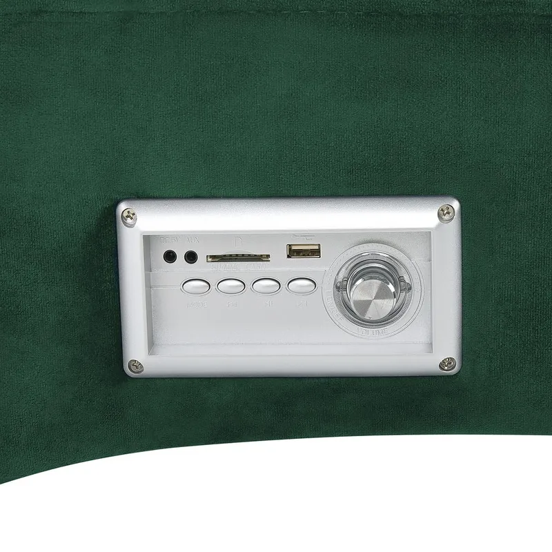 Chaiselong Simorre - Grøn, sort, sølv - Møbler - Stole & lænestole - Lænestole - Chaiselong lænestol & Divan lænesto