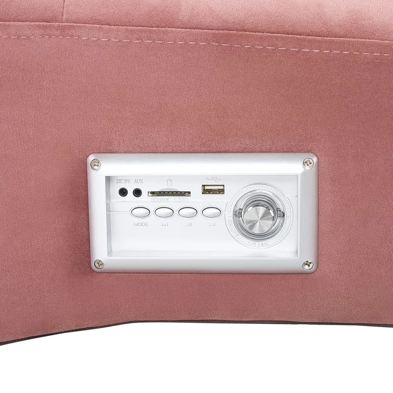 Chaiselong Simorre - Rosa, sort, sølv - Møbler - Stole & lænestole - Lænestole - Chaiselong lænestol & Divan lænesto