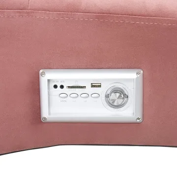 Chaiselong Simorre - Rosa, sort, sølv - Møbler - Stole & lænestole - Lænestole - Chaiselong lænestol & Divan lænesto