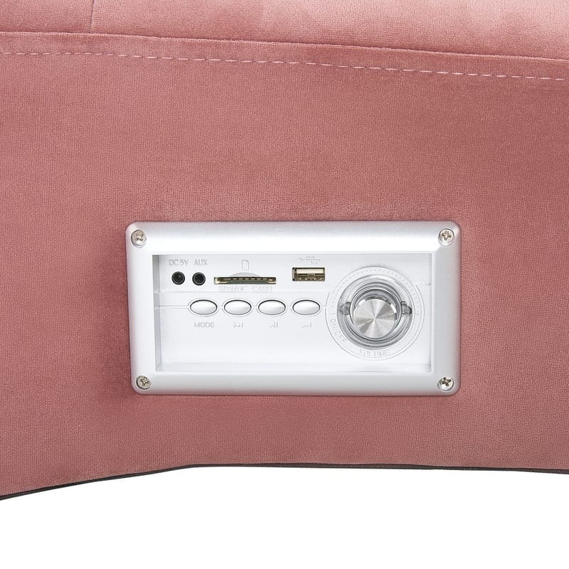 Chaiselong Simorre - Rosa, sort, sølv - Møbler - Stole & lænestole - Lænestole - Chaiselong lænestol & Divan lænesto