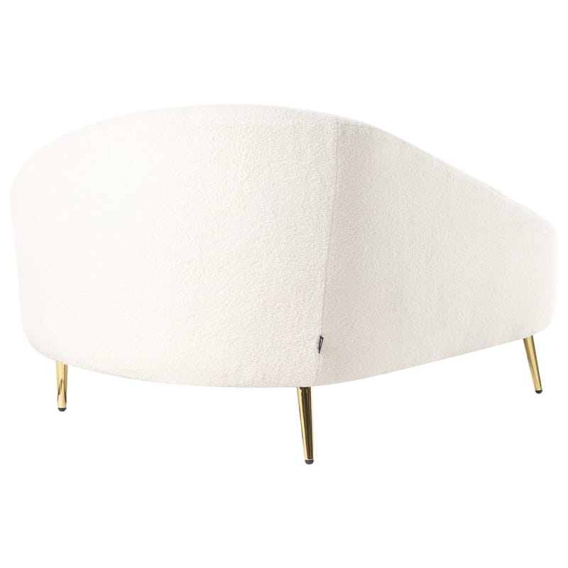 Chaiselong Valreas - Hvid, guld/Vendte mod højre - Møbler - Stole & lænestole - Lænestole - Chaiselong lænestol & Divan lænesto