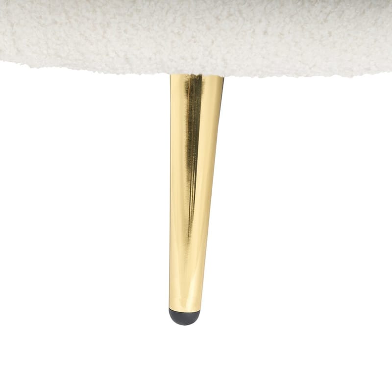 Chaiselong Valreas - Hvid, guld/Vendte mod venstre - Møbler - Stole & lænestole - Lænestole - Chaiselong lænestol & Divan lænesto