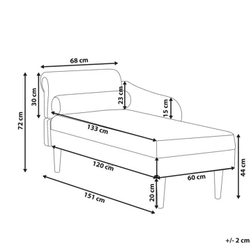 Chaiselong Yvoire venstrevendt - Off-White - Møbler - Sofaer - Daybed