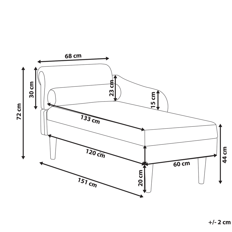 Chaiselong Yvoire venstrevendt - Off-White - Møbler - Sofaer - Daybed