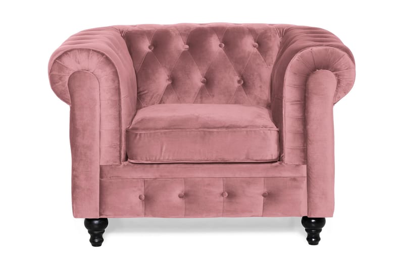 Chesterfield Lyx Lænestol - Rustrosa Velour - Møbler - Stole & lænestole - Lænestole - Chesterfield lænestole