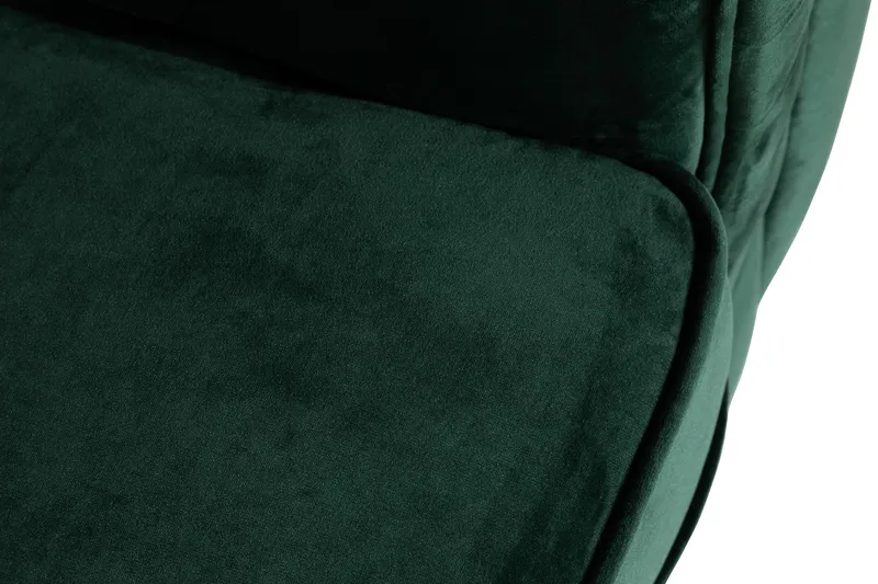 Chesterfield Lyx Stor behagelig dyb fløjlsfotel – Fotel til stuen - Mørkegrøn - Møbler - Stole & lænestole - Lænestole - Chesterfield lænestole
