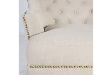 Lænestol HOLMES 79x85xH98cm farve: beige - Møbler - Stole & lænestole - Lænestole - Øreklapstol