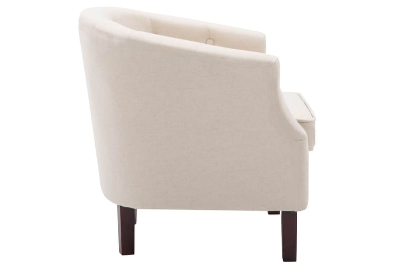 Lænestol Stofbeklædning 65 X 64 X 65 Cm Beige - Beige - Møbler - Stole & lænestole - Lænestole - Chesterfield lænestole