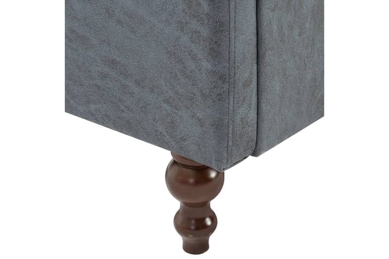 Lænestol Stofbetræk Grå - Grå - Møbler - Stole & lænestole - Lænestole - Chesterfield lænestole