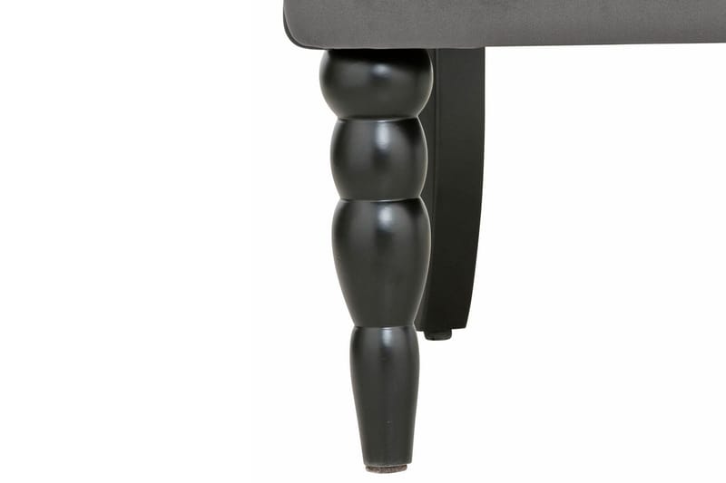 Naoki velourlænestol - Grå - Møbler - Stole & lænestole - Lænestole - Chesterfield lænestole