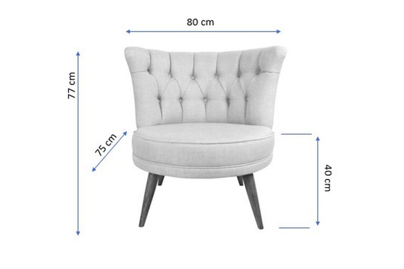 Vollbracht Lænestol - Beige - Møbler - Stole & lænestole - Lænestole - Chesterfield lænestole