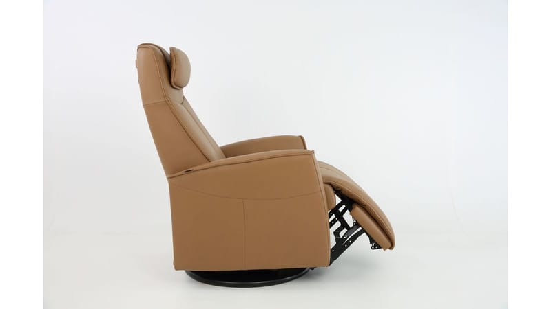 Clashan Hjellegjerde reclinerlænestol elektrisk - Brun - Møbler - Stole & lænestole - Lænestole - Recliner lænestol