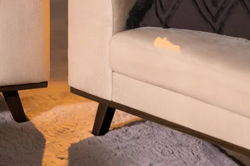 Copenhagen Lænestol i Fløjl - Beige - Møbler - Stole & lænestole - Lænestole