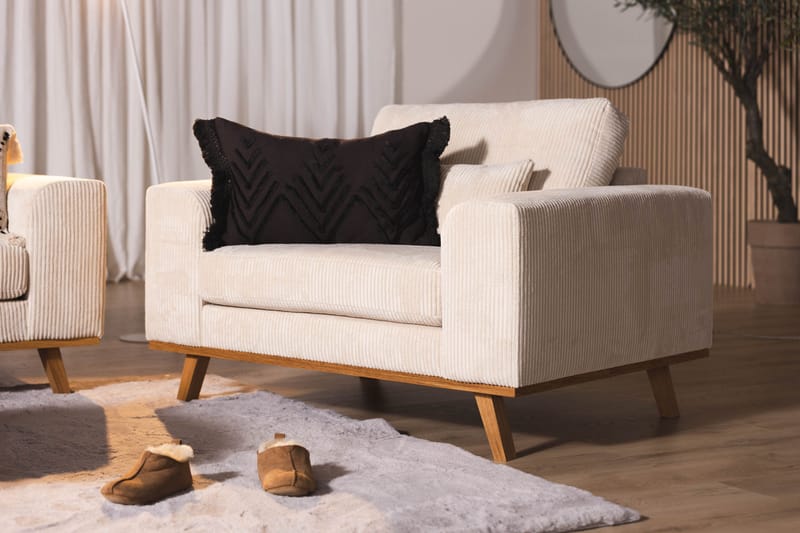 Copenhagen Lænestol Manchester - Beige - Møbler - Stole & lænestole - Lænestole