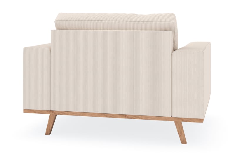 Copenhagen Lænestol med Puf - Lysebeige - Møbler - Stole & lænestole - Lænestole