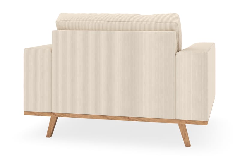 Copenhagen Lænestol med Puf - Lysebeige - Møbler - Stole & lænestole - Lænestole