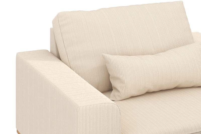 Copenhagen Lænestol med Puf - Lysebeige - Møbler - Stole & lænestole - Lænestole - Lænestol med fodskammel