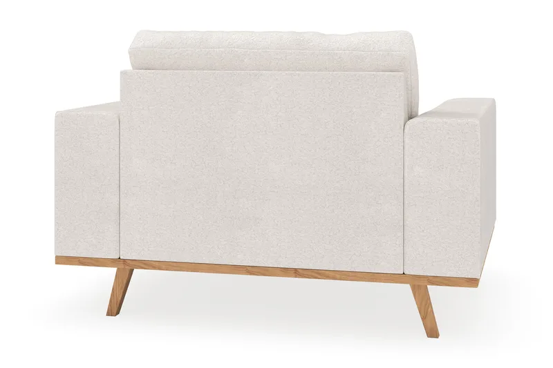 Copenhagen Lænestol med Puf - Hvid - Møbler - Stole & lænestole - Lænestole - Lænestol med fodskammel