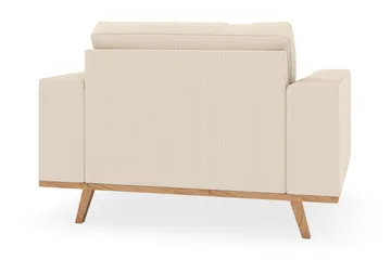 Copenhagen Lænestol med Puf - Lysebeige - Møbler - Stole & lænestole - Lænestole