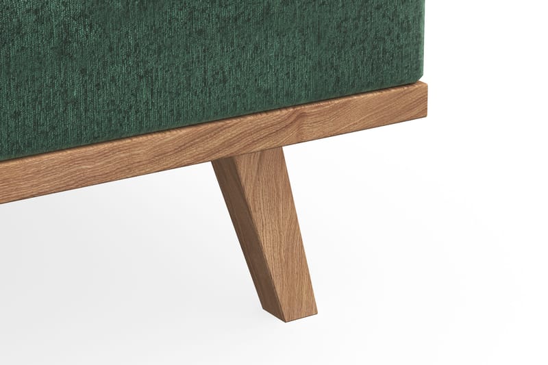 Copenhagen Lænestol med Puf - Mørkegrøn - Møbler - Stole & lænestole - Lænestole - Lænestol med fodskammel