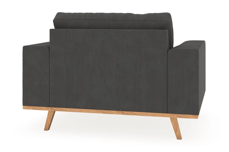 Copenhagen Lænestol med Puf - Mørkegrå - Møbler - Stole & lænestole - Lænestole - Lænestol med fodskammel