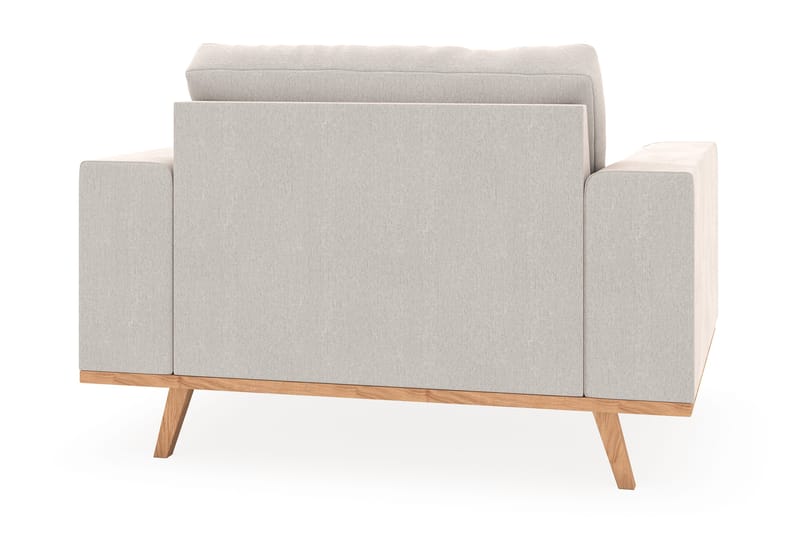 Copenhagen Lænestol med Puf - Cremehvid - Møbler - Stole & lænestole - Lænestole - Lænestol med fodskammel