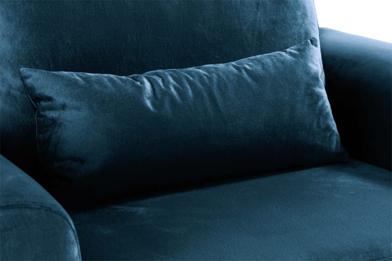 Copenhagen Lænestol Velour - Blå - Møbler - Stole & lænestole - Lænestole