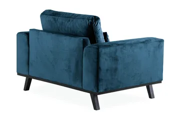 Copenhagen Lænestol Velour - Blå - Møbler - Stole & lænestole - Lænestole