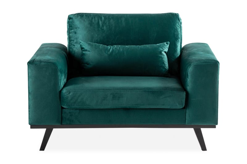 Copenhagen Lænestol Velour - Grøn - Møbler - Stole & lænestole - Lænestole